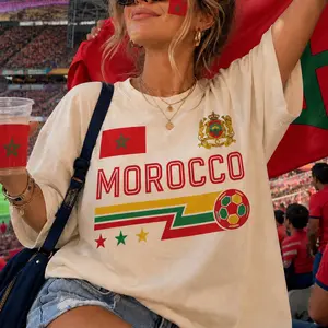 Morocco Soccer 2026 Shirt, Morocco Football Tee, Atlas Lions Fan Gift, Moroccan Flag T-Shirt