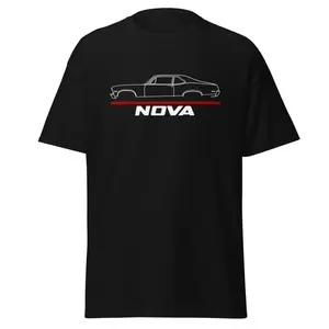 Premium T-Shirt For Nova 1970 Car Enthusiast Grandpa Dad Son Birthday Gift Men's Tee Classic Cotton