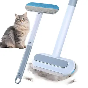 [4 in 1]Pet Hair Removal Tool, Multi-functional, Reusable, Washable Lint Cleaner for Dog and Cat Hair, Gentle on Furniture, Effective on Carpets, Clothing, Bedding,Pet Hair Remover for Furniture, Cat/Dog Hair Remover with Extra long Handle