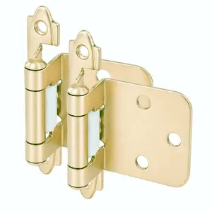 Cosmas 15539-BB Brushed Brass Hinge Variable Overlay (Pair)