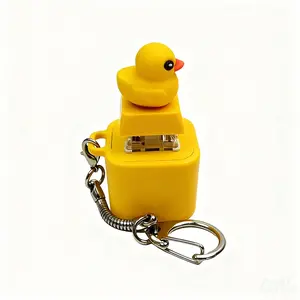 Durable ABS Plastic Frog Croaking Keychain Realistic Sound Fidget Toy with Lights for Adults Kids Party Favors Stress Relief