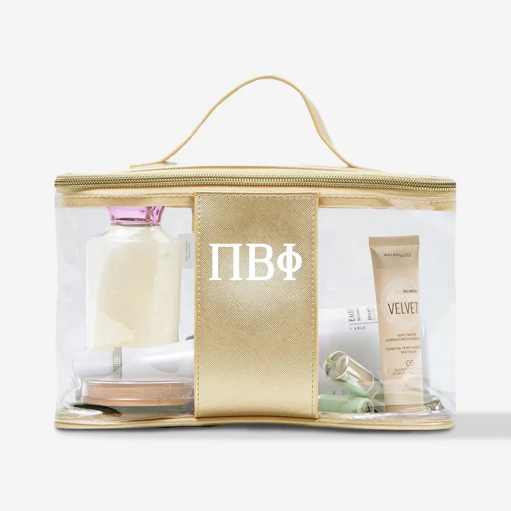 Pi Beta Phi Clear Train Case | Clear