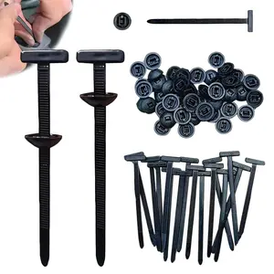 100PCS Universal Nylon Cable Tie Buckles – Easy-Install Plastic Fasteners for Car Repairs, Wire Management, Home Organization, DIY Crafts & More