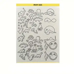 Pre-Drawn Tattoo Transfer Paper Roll, Pre-Drawn Patterned Tattoo Stencil Sheet, Easy Application Temporary Tattoos, Ideal for DIY Body Art