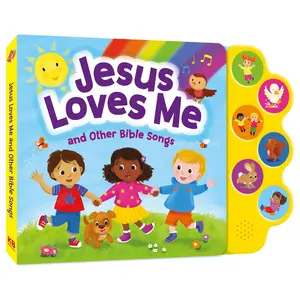 Jesus Loves Me & Other Bible Songs – Interactive Christian Sound Board Book for Toddlers