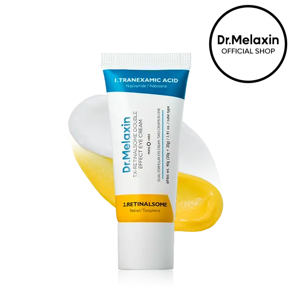 [Dr.Melaxin Official] TX Retinalsome Double Effect Eyecream | Anti-aging, Dark spot, Brightening | Korean Cosmetics | 1.4 fl oz (40ml)