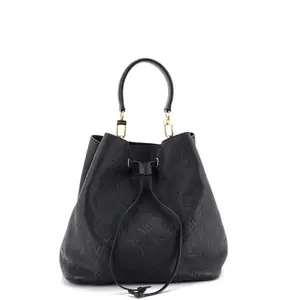 Pre-owned Louis Vuitton material Bucket Bags NeoNoe Handbag Monogram Empreinte Leather MM by Rebag