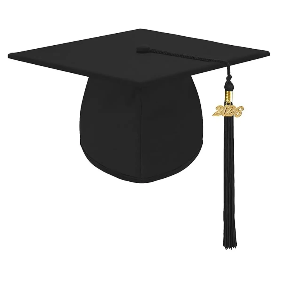 Adult Matte Graduation Cap Graduation Hat with Tassel Adjustable for High School and College