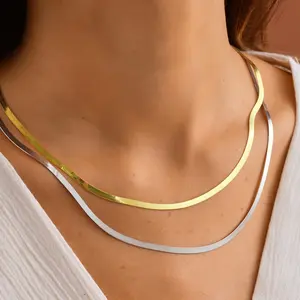 Snake Chain Necklace, Herringbone Chain Necklace, Snake Chain Pendant, Herringbone Chain Pendant, Snake Chain Minimalistic Necklace, Herringbone Chain Keepsake Necklace, Snake Chain Bridesmaid Necklace, Herringbone Chain Valentines Necklace Gift for Mom