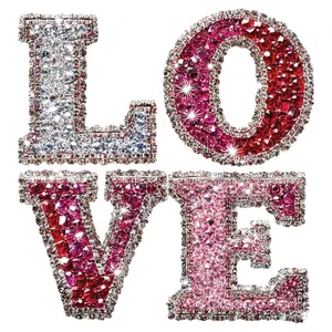 Faux Rhinestone "LOVE" DTF Transfer