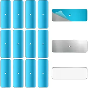 12 Pcs Under Cabinet Light Magnetic Strip Replacement Magnetic Strips with Adhesive Backing for Cabinet Lights Iron Sheet for Cabinet Lighting 7.5cm×2.8cm Not Magnets