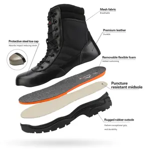 NORTIV8 Men's Steel Toe Safety Work Boots