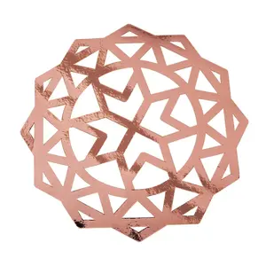 Rose Gold Foil Charger Placemats - 24 Pc.
