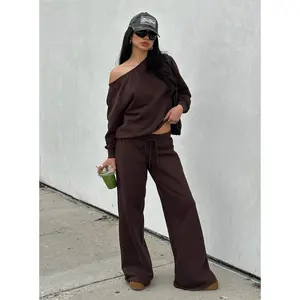 Dodie Wide Leg Pants Washed Brown