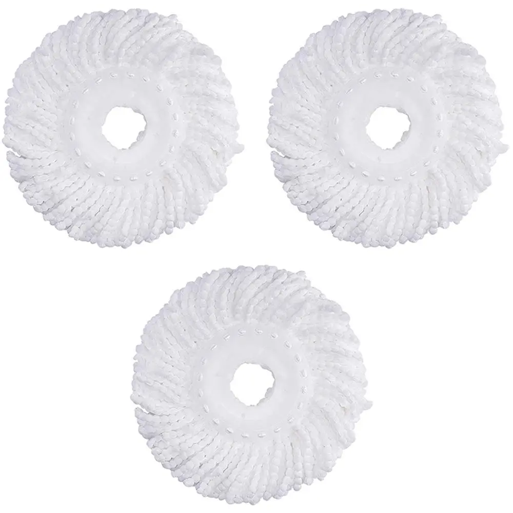 3 Pack Mop Head Replacement Spin Mop Replacement Head Microfiber Spin Mop head