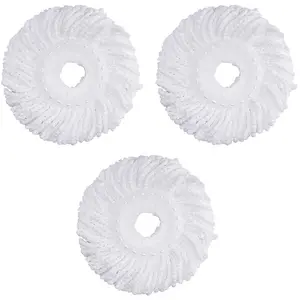 3 Pack Mop Head Replacement Spin Mop Replacement Head Microfiber Spin Mop head