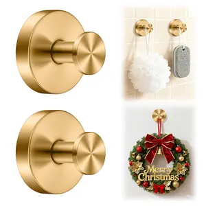 2-Pack Heavy Duty Suction Cup Hooks, Home Improvement Bathroom Fixtures, Kitchen & Bathroom Accessories, Holds Securely on Glass Doors, Mirrors & Tiles, Ideal Christmas Gift Home Essentials