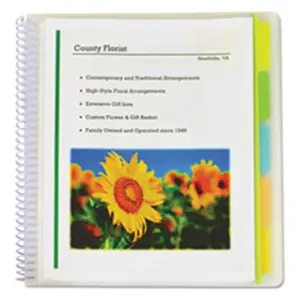 212 MAIN Poly Port Folder, 10 Pockets, Write-On Tabs, Storage Organization Solution for Office Stationery & Binders Accessories