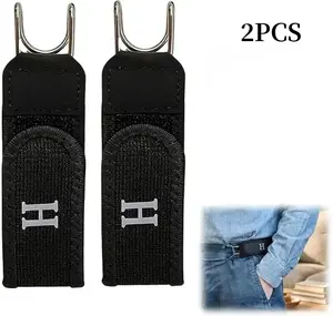Tactical Metal Hook Elastic Belt (Unisex) - Patented No - Buckle Invisible Design | Soft Adjustable Side belt Fashion Gift