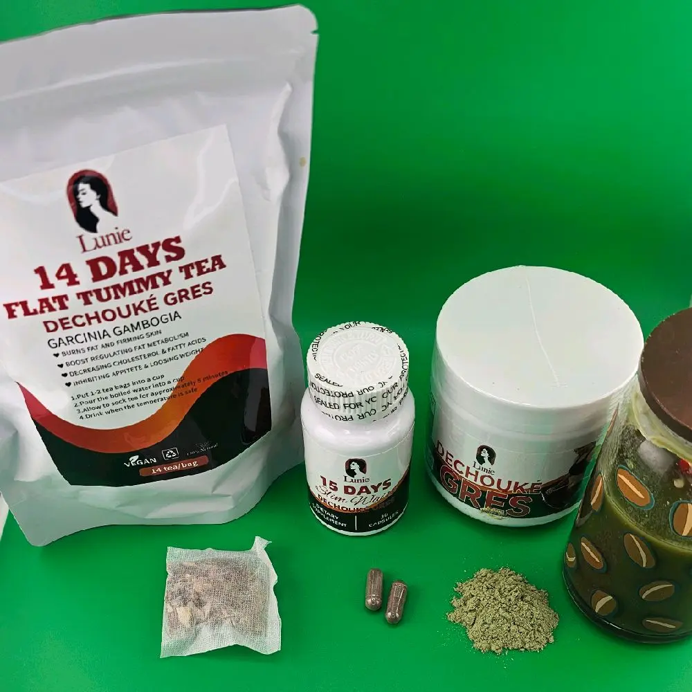 Lunie 3/ Set Dechouke Gres Powder Tea and Capsules M - Traditional & Modern Blend for Daily Convenience and Versatile Tea Experience