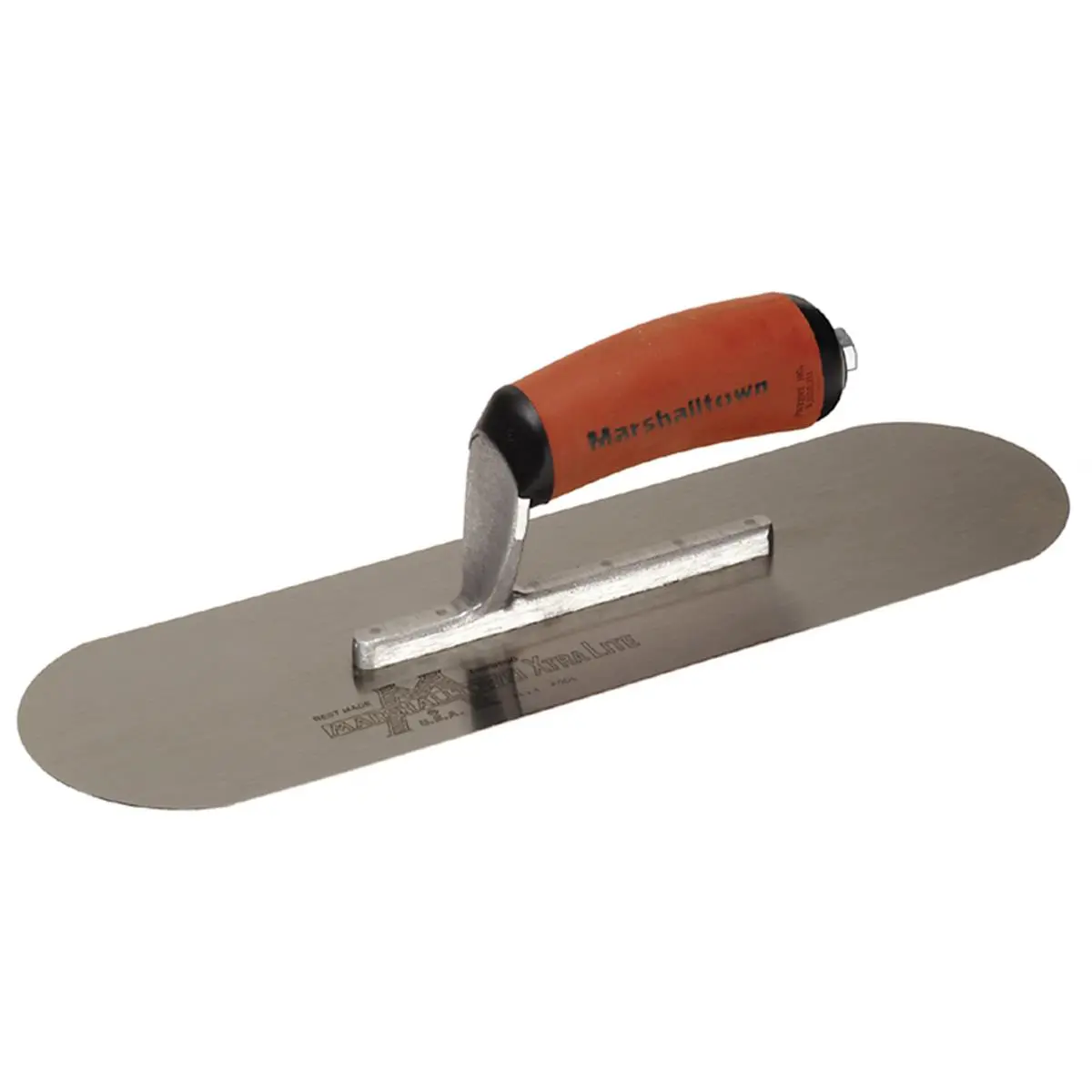 Marshalltown 14 in. x 4 in. Finishing Trowel with Flexible Tempered Spring Steel Blade for Pool Plastering, Lightweight but Strong Design, Water Sports, Aluminum, Flexible Blade, Sailing, Durasoft Grip