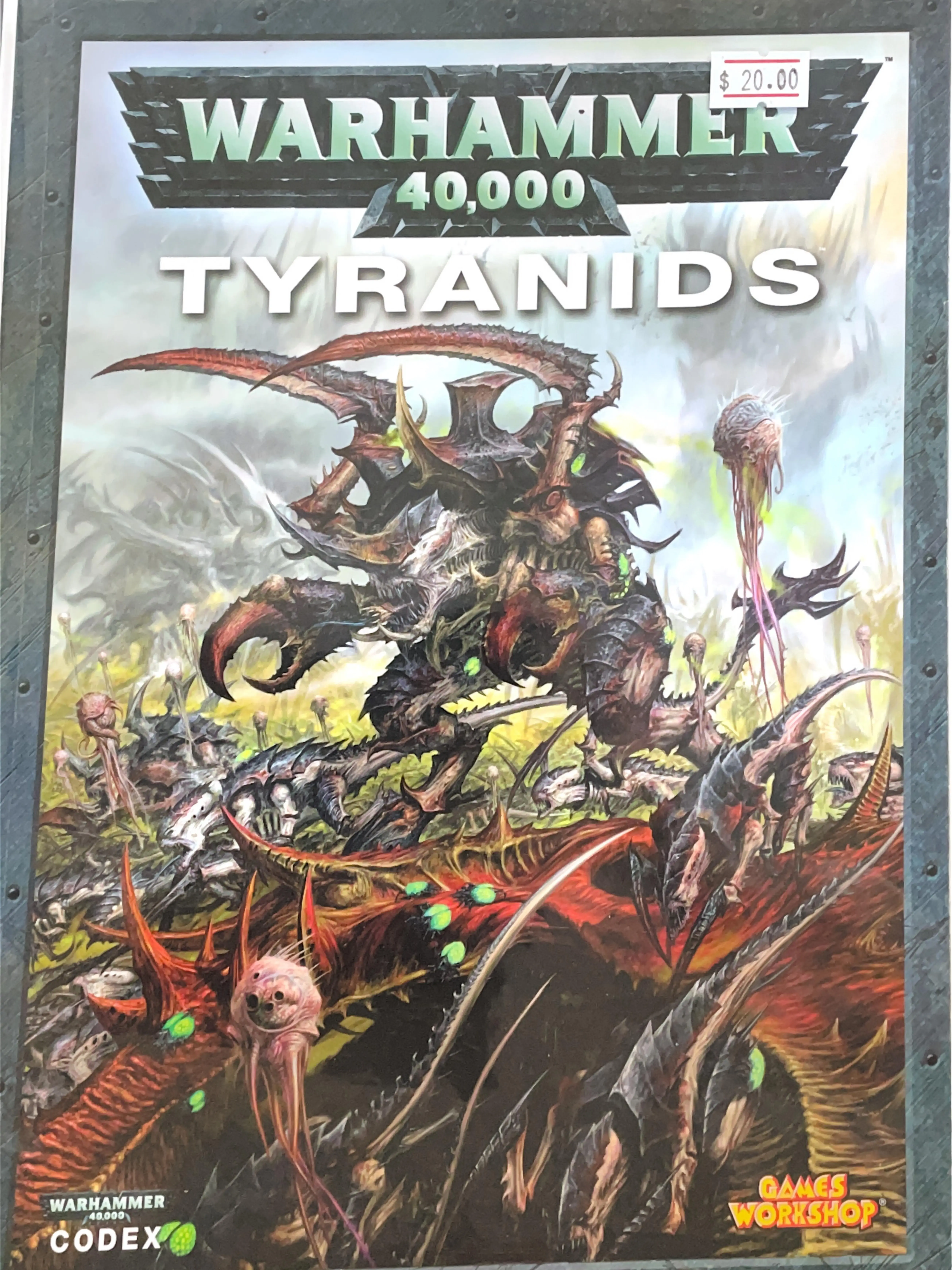 Warhammer 40,000 Tyranids Codex - Games Workshop English Edition Hobby Reference Book with Extensive Background Information, Legendary Tyranid Creatures