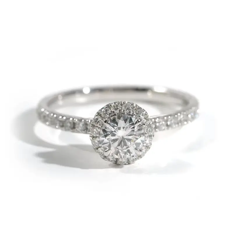 【Must be】S925 Silver Moissanite One Carat Ring with Open-Close Style Fashion Classic Finger Jewelry Gift for Men and Women backtoschool Genuine Authenticity Certificate | dealsforyoudays gift，combination/ring Solitaire Ring
