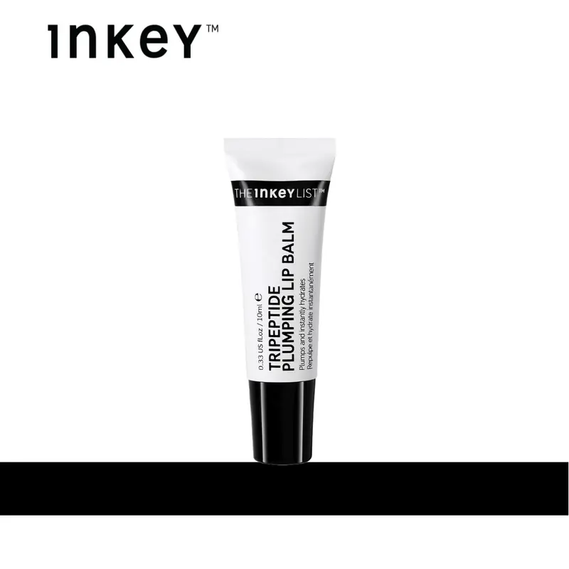 [The INKEY List] Tripeptide Plumping and Hydrating Lip Balm - Clear Lip Plumper for fuller, plump, hydrated lips