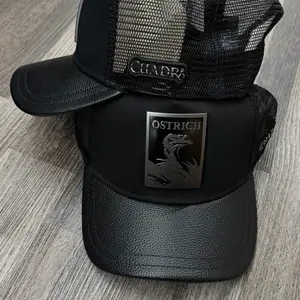 Cuadra Ostrich Black Cap
