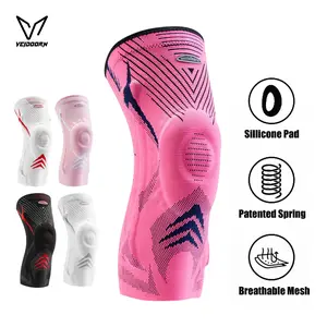 Professional Sports Knee Brace, Anti-Collision Non-Slip Support, Comfortable Soft Inner Layer, Silicone Protection Pad, Breathable Mesh Design