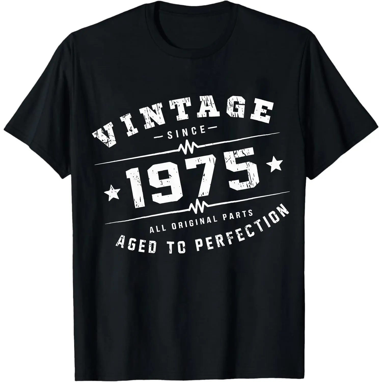 100% Cotton Vintage Since 1975 All Original Parts Aged To Perfection T-Shirt Women Men Unisex Clothing Streetwear