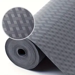 Carbon Fiber Pattern Shelf Liner, Waterproof & Oil-proof Shelf Liner, Durable Non-adhesive Cupboard Drawer Mat, Home Decor, Cup Coasters