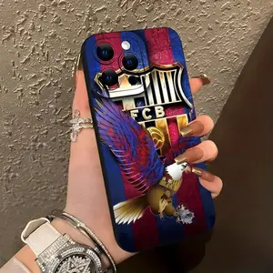 UV-Printed Football Club Design Phone Case for iPhone 17/16/15/14/13/12/11 Pro Max Plus Air - Sleek, Premium Black Casing with Shockproof Protection, Stylish Accessories for Smartphone