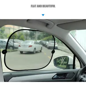 Car Sunshade Curtain Window UV Protection Heat Insulation Shade Car Mesh Side Curtain Privacy Front Panel for Vehicle UV Protective Sunshade Automotive Glass Sunshade