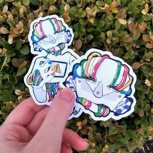 Colorful Robot Sticker Colorful Robot Sticker
