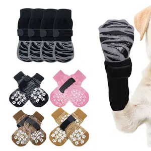 Premium Non-Slip Dog Socks for Hardwood Floors - Extra-Thick Grip That Works Even When Twisted - Prevents Licking, Slipping, and Great for Dog Paw Protection
