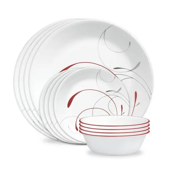 Corelle Splendor 12-Piece Glass Dinnerware Set (Service for 4)