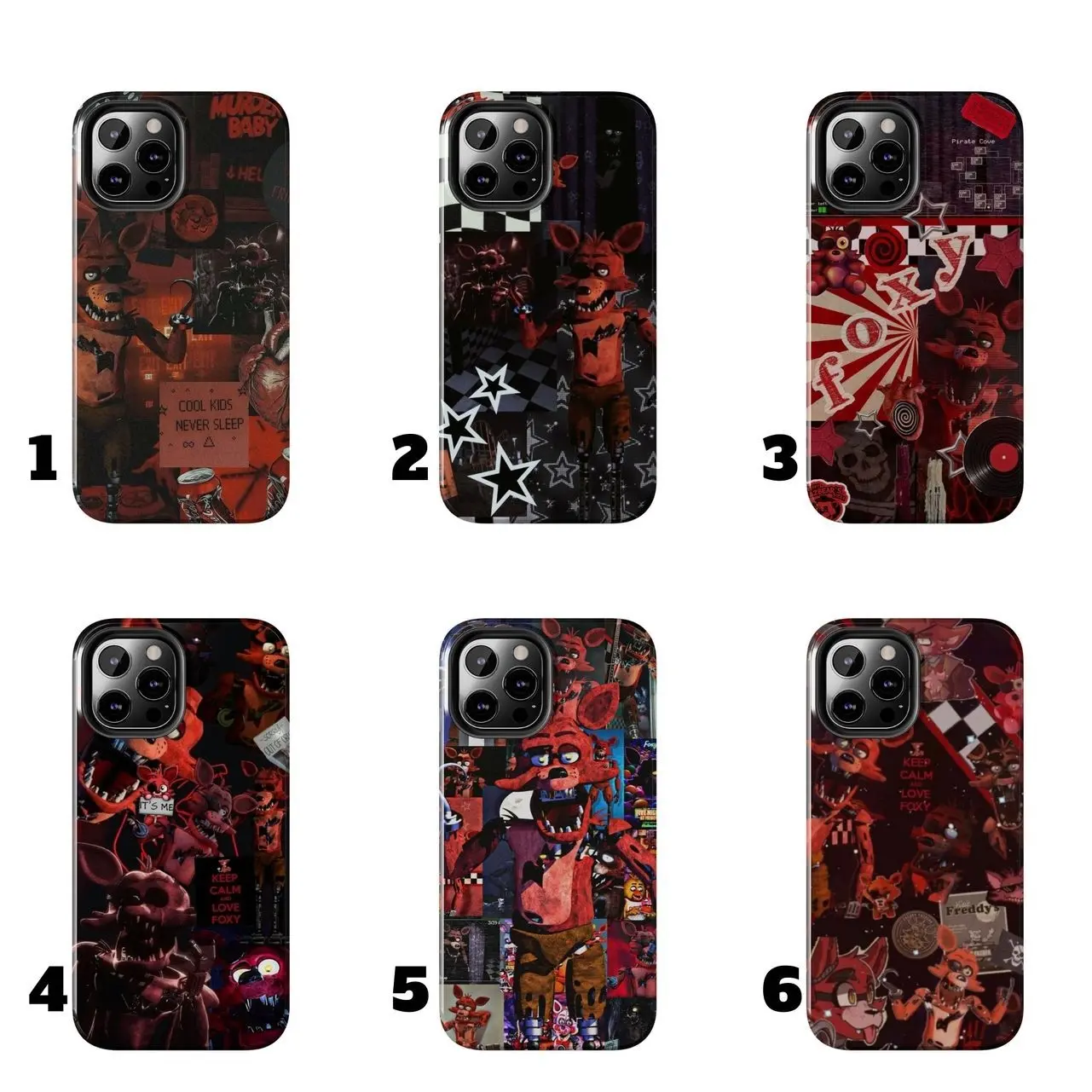 Foxy Phone Case v2 Touch - FNAF Horror Character | Scary Animatronic Fan Case Compatible with iPhone 17, 16, 15, 14, 13, 12, 11, X & Samsung Galaxy
