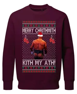 Boxing Ugly Christmas Sweater, Merry Chrithmith Mike Tyson Funny Shirt, Kiss My Ass Boxing Fight Meme T-shirt, Sweatshirt, Hoodie, Graphic Tee  000 Classic Cotton