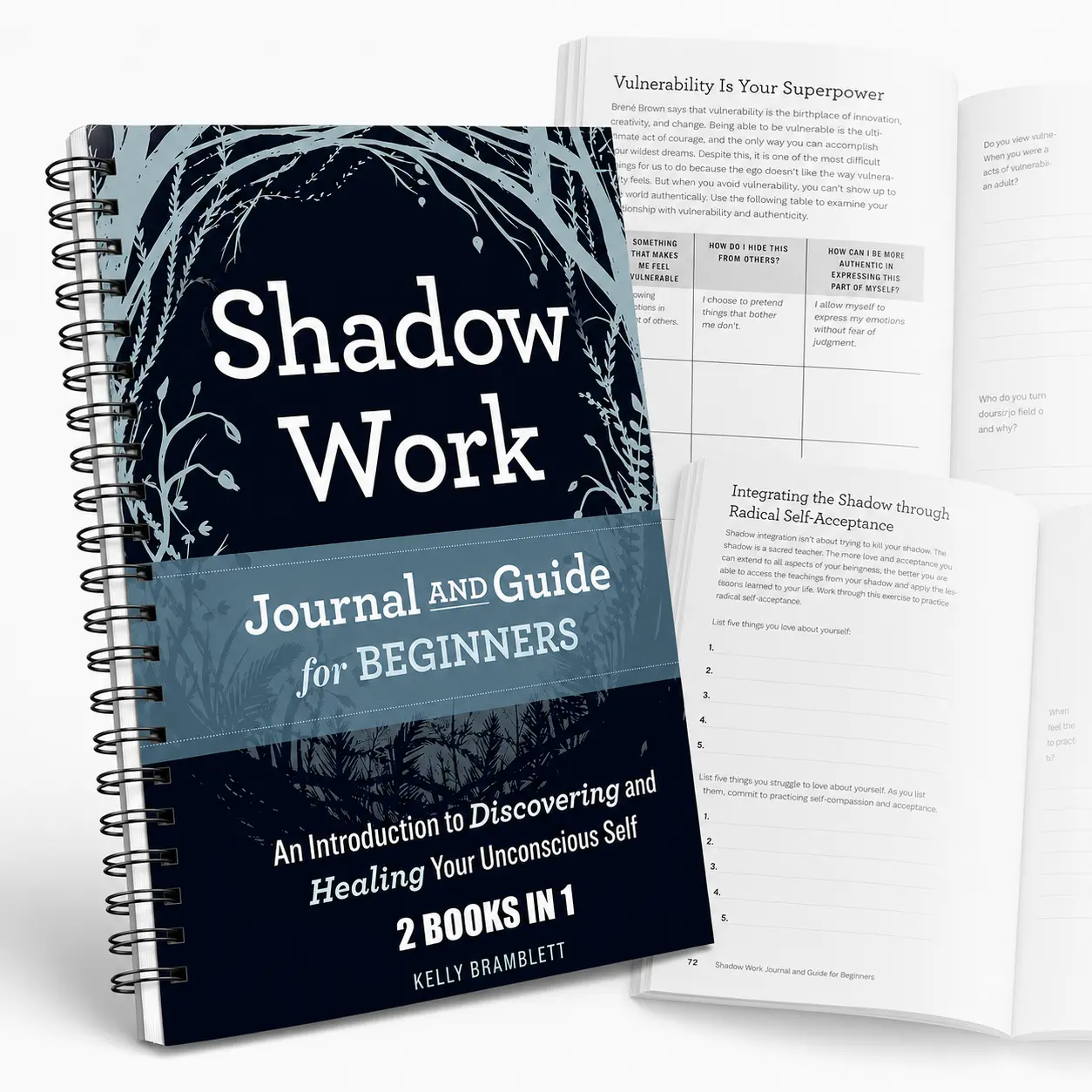 Shadow Work Journal for Women and Adults, Beginner Friendly Workbook with Deep Prompts for Self Reflection, Inner Child Healing, Personal Growth and Bedtime Journaling
