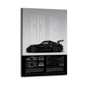 High-performance GT3 RS Model SpecificationArt Canvas Posters Photos Wall Decorations Canvas Printing Living Room Bedroom Decoration Wall Decoration Printing Office Aesthetic Posters