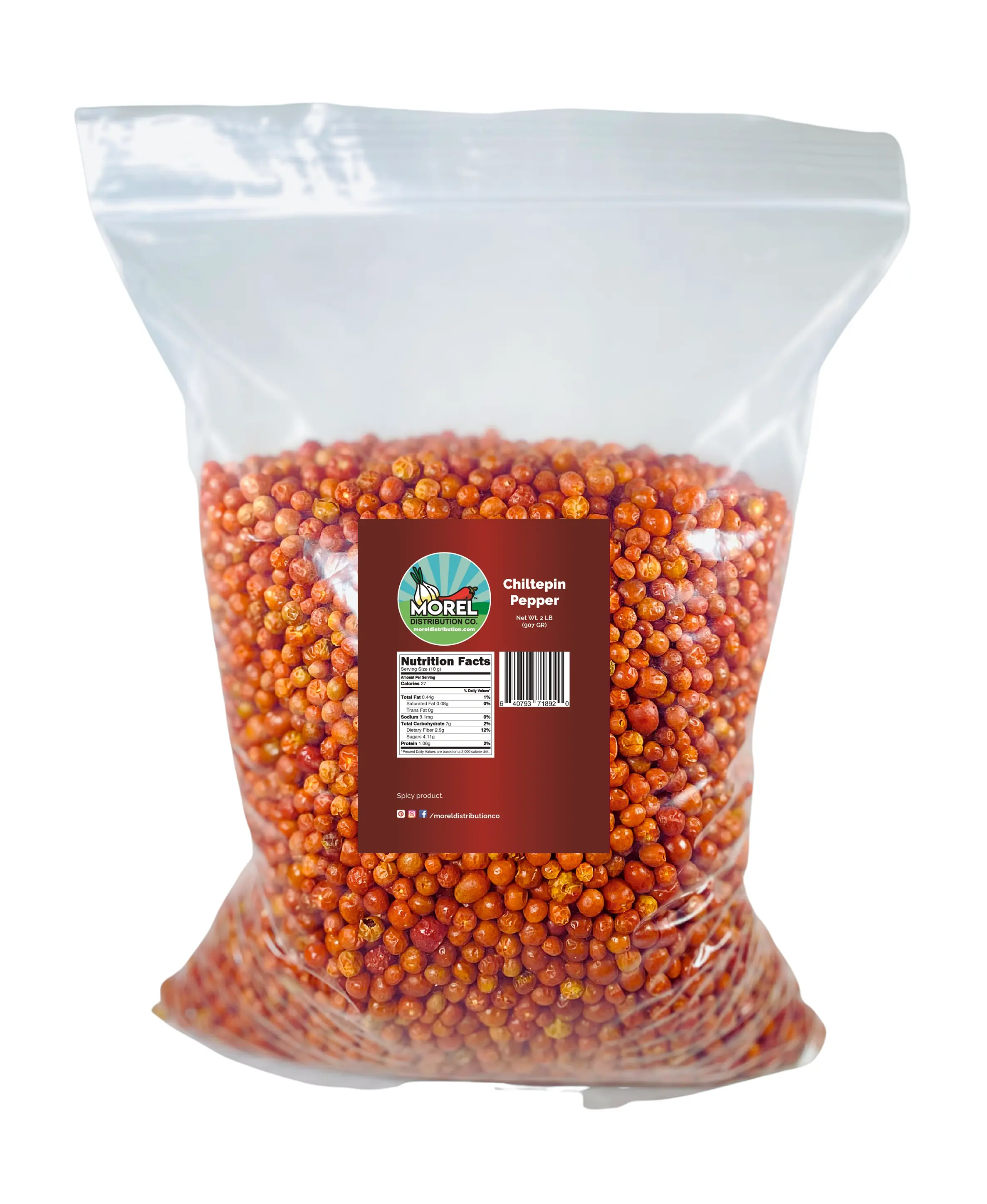 Dried Chiltepin Peppers (Chili Tepin) 2 lb