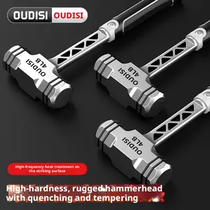 Oudisi Heavy-Duty Octagon Sledge Hammer | Extra Hard Steel Demolition Hammer | Handheld Masonry & Wall Breaking Tool