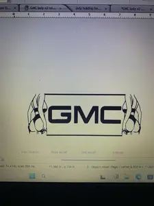 GMC Decal with lady
