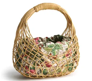 Vera Bradley Garden Park Straw Handbag