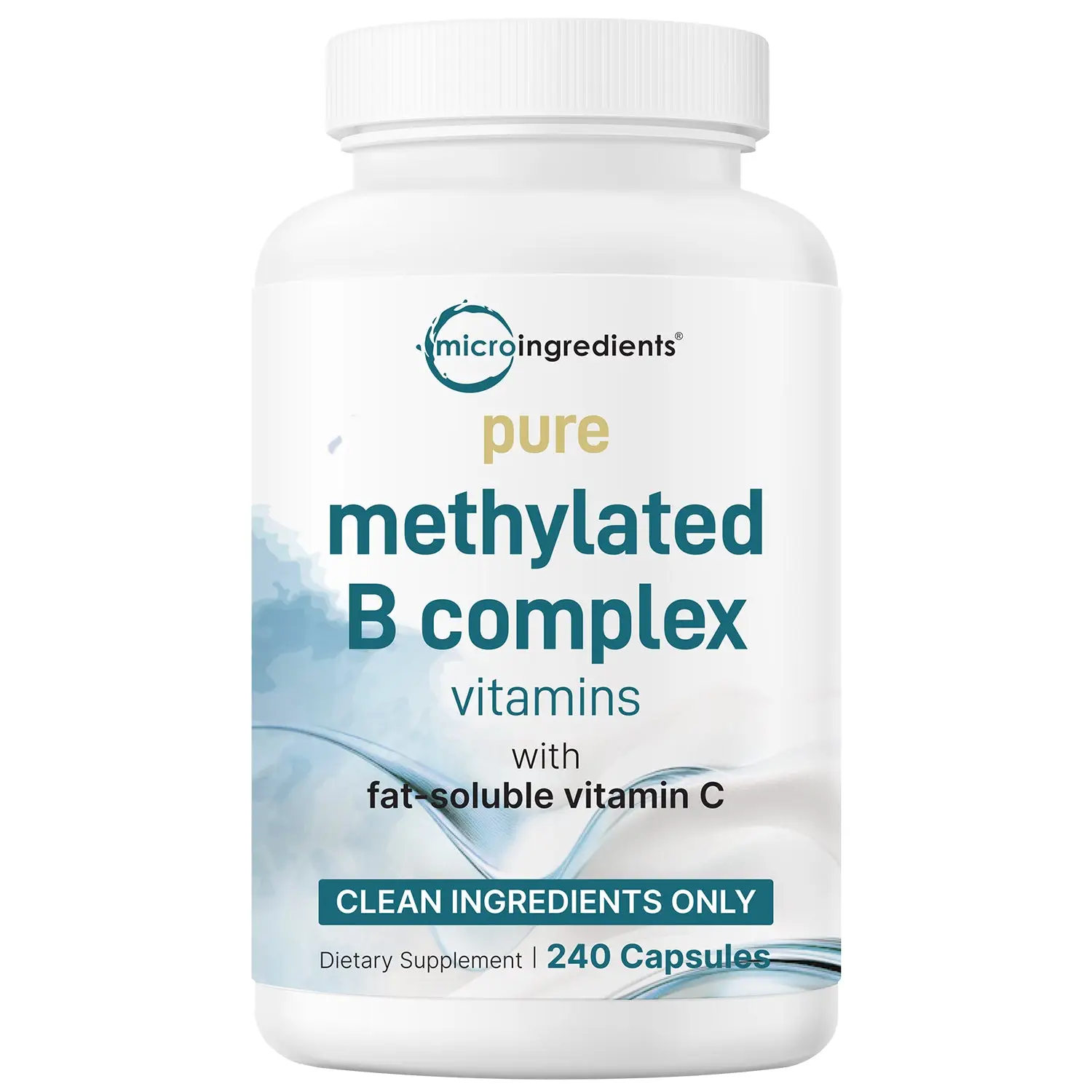 Micro Ingredients Methylated B Complex, 240 Pure Capsules