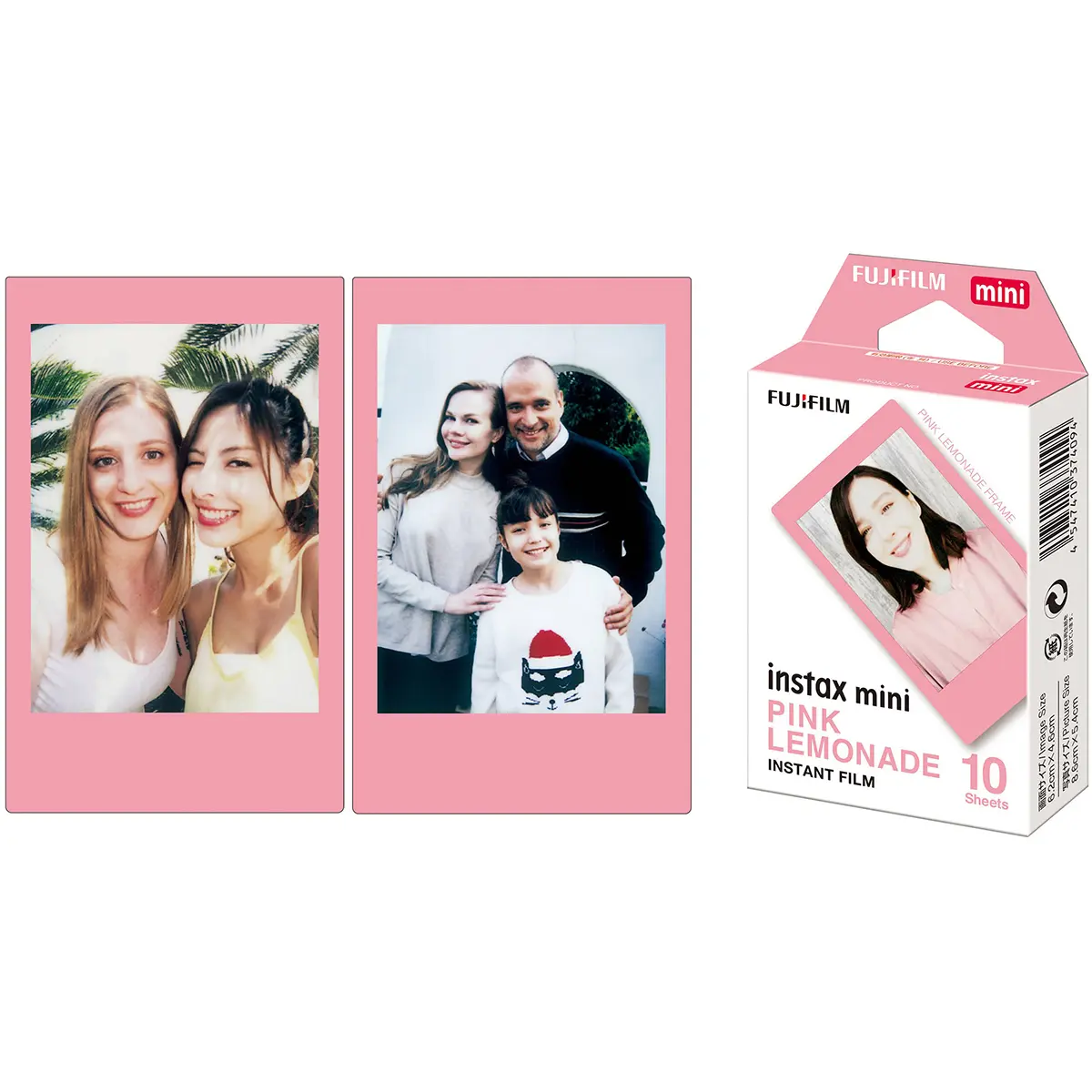 Fujifilm Instax Mini Pink Lemonade Film, 10 Exposures