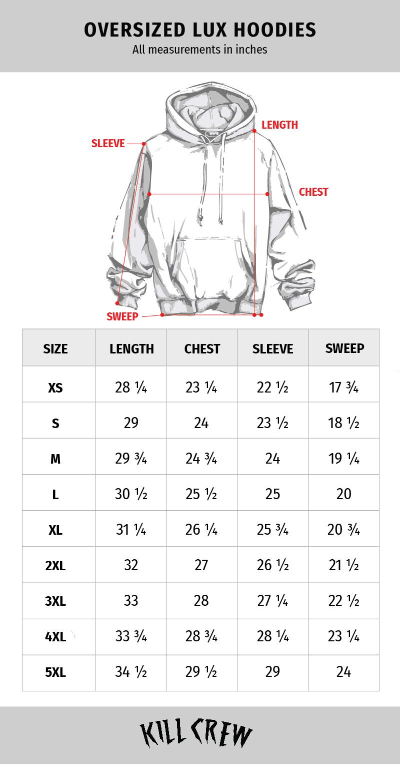 Kill Crew Oversized Lux Moo Moo Hoodie Cotton Fleece Soft Sweatshirts Tops Pullover