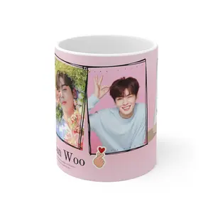 Personalized K-Pop Fan Mug, Cha Eun Woo Photo Mug, Gift for Cha Eun Woo Fans, Cute Coffee Cup, Birthday Present