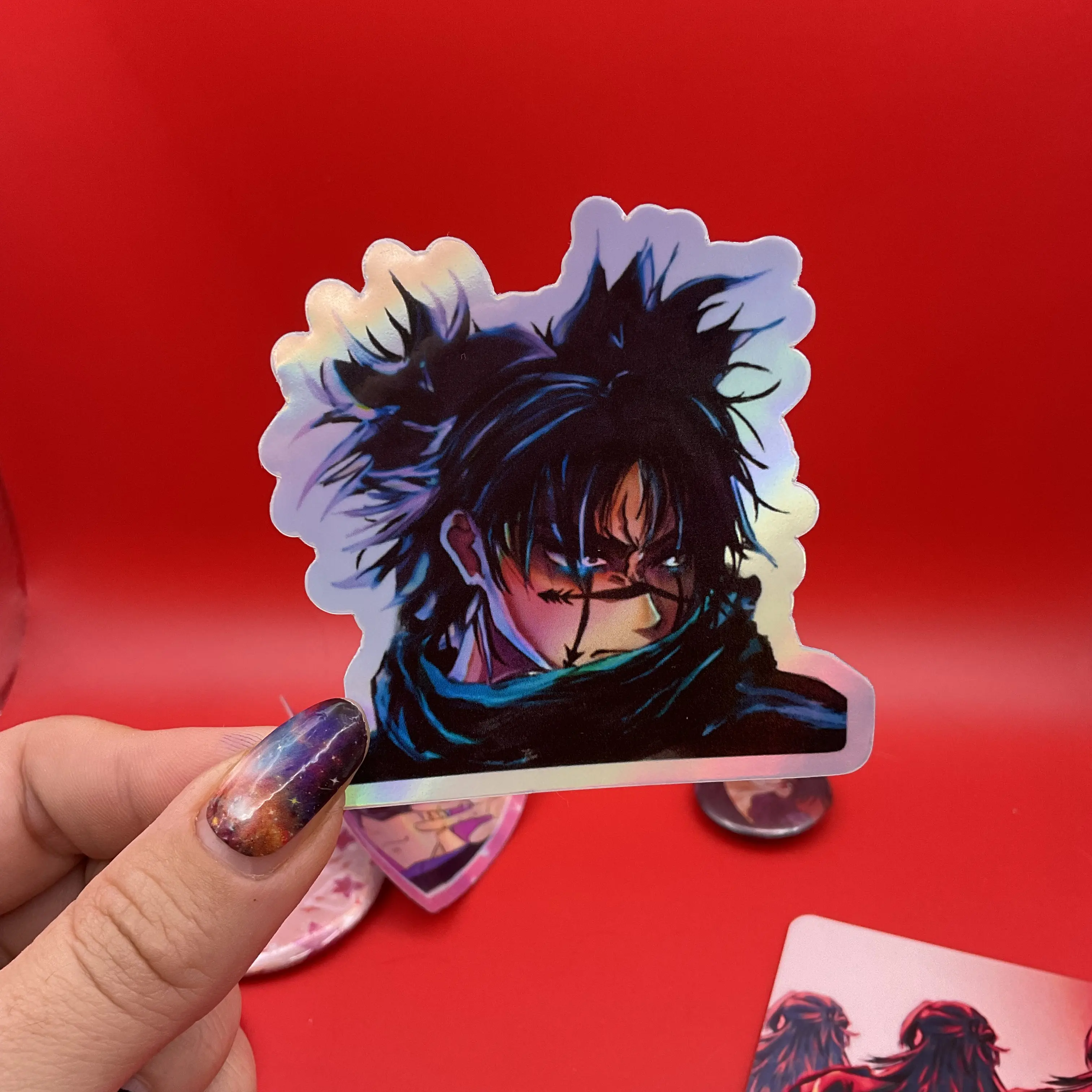 Choso Holographic Sticker Jujustu Kaisen Anime 3 in Waterproof car decal